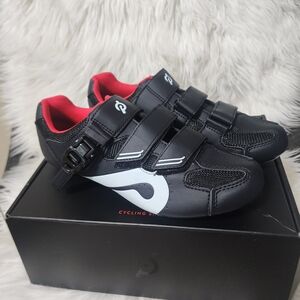Peloton Black and Red Cycling Shoes